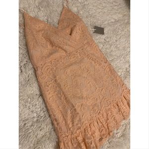 Summer dress peachy color